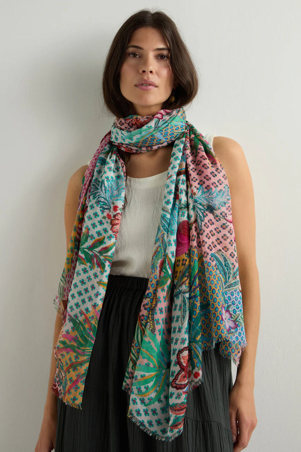 Botanical Patchwork Scarf