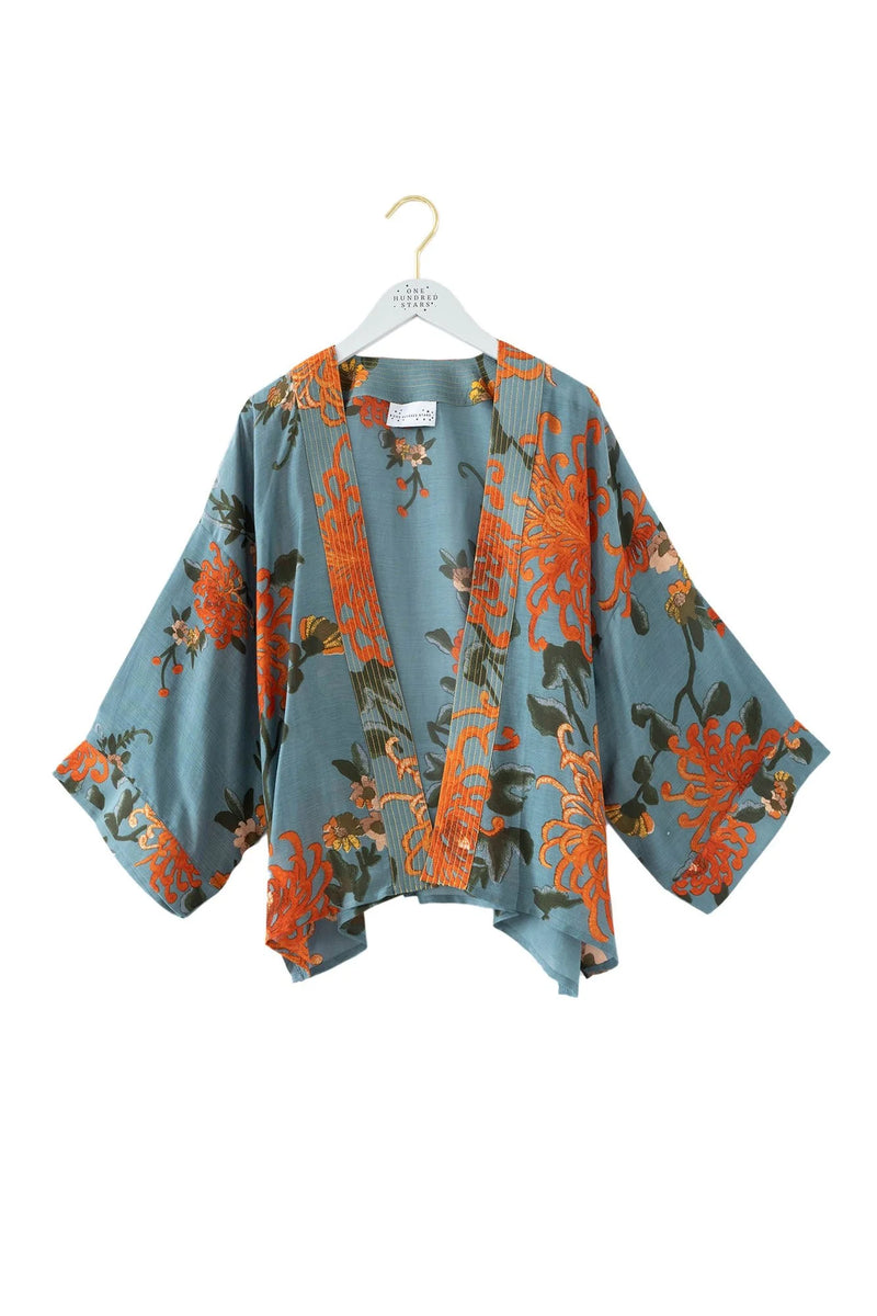 Chrysantemum Grey Kimono