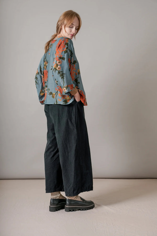 Chrysantemum Grey Kimono