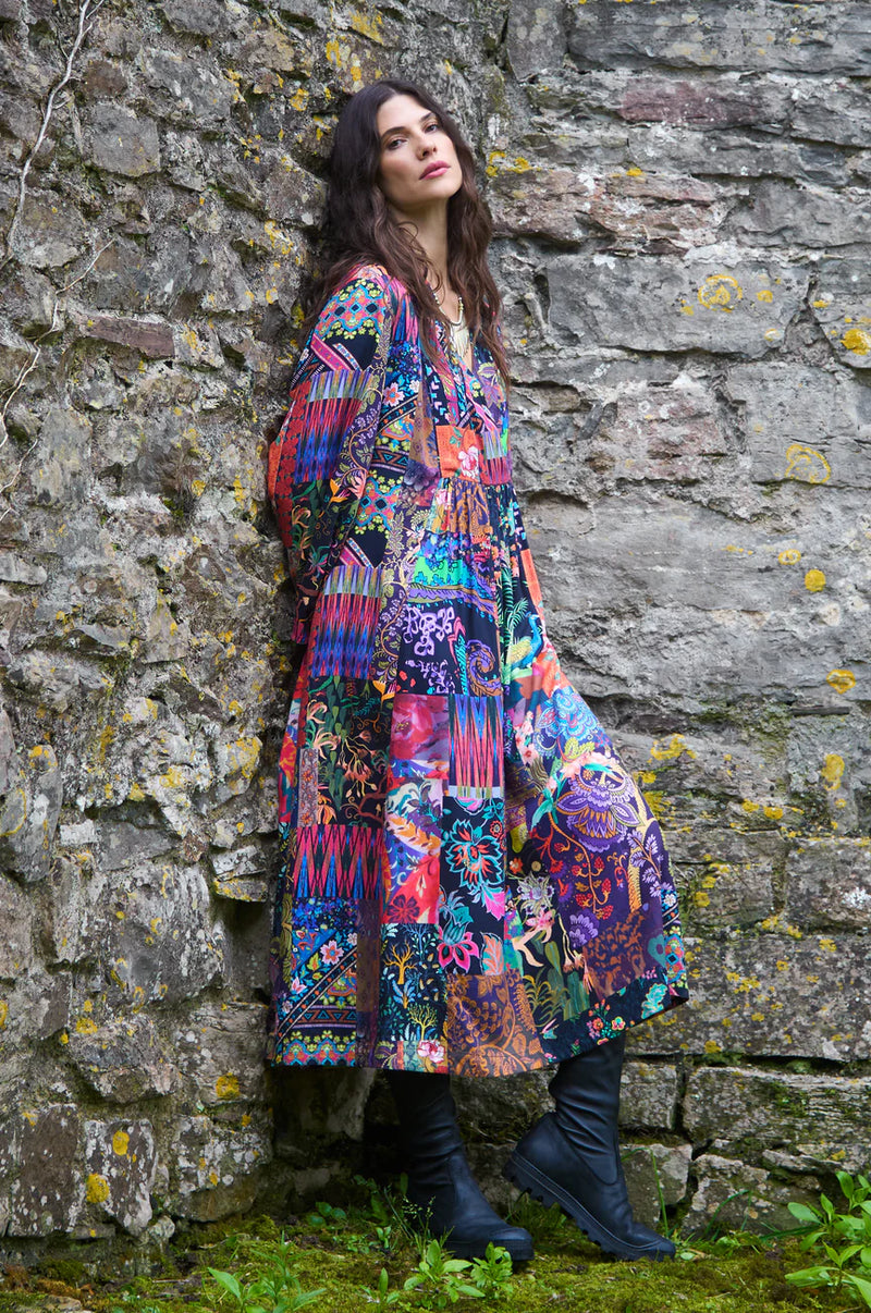 Winter Patchwork Dress