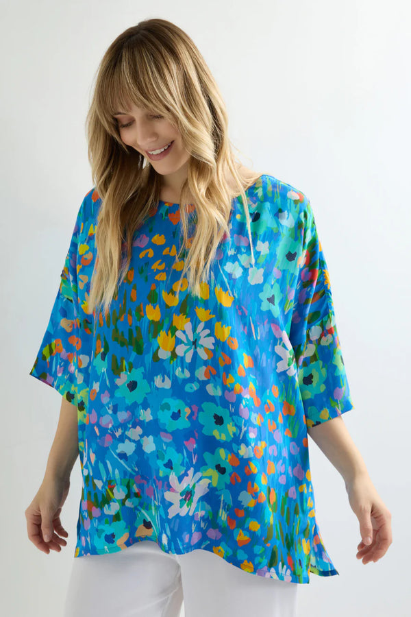 Abstract Painted Garden Top