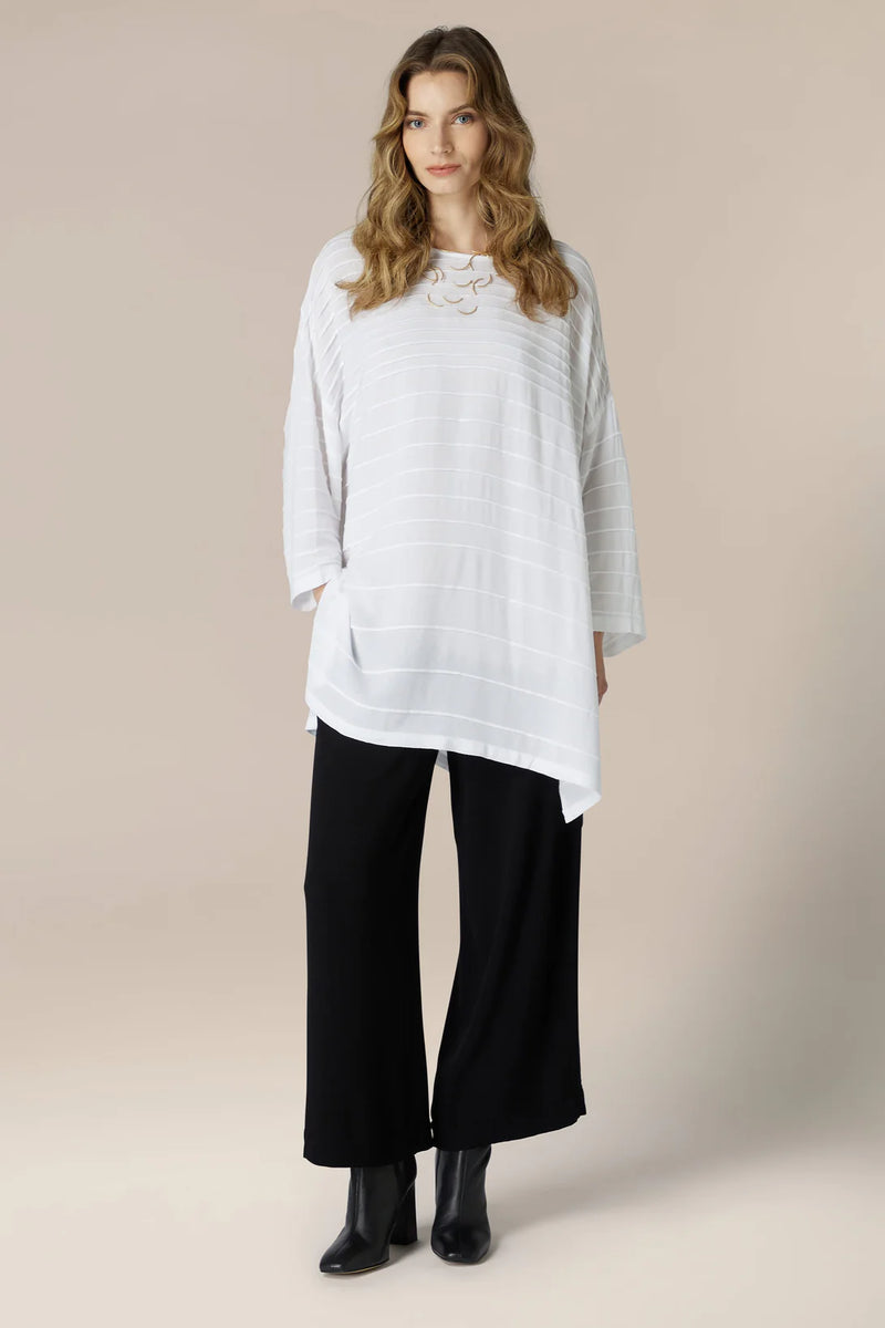 Viscose Crepe Pleated Top