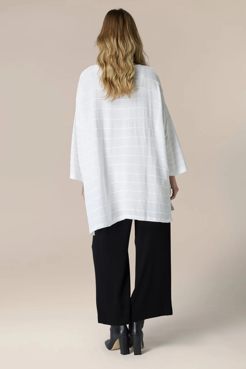 Viscose Crepe Pleated Top