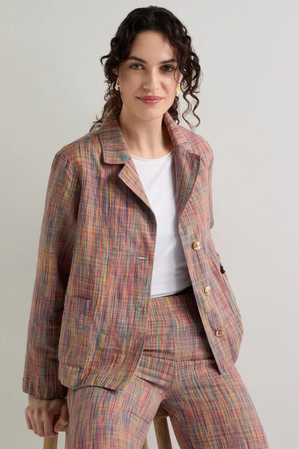 Space Dye Cross Hatch Jacket
