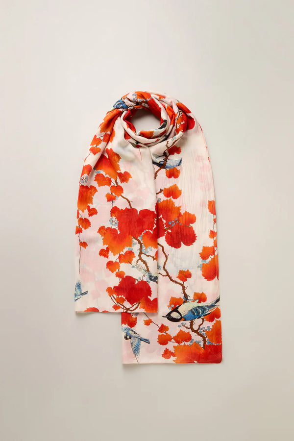 Acer Red Print Scarf