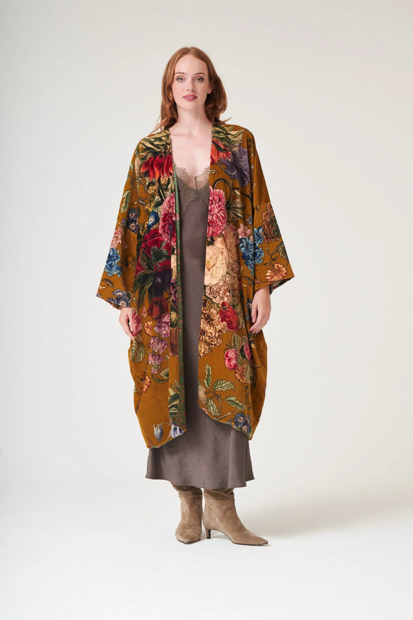 Primula Gold Velvet Grande Kimono
