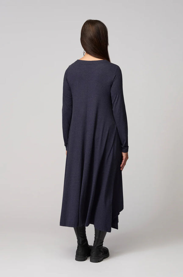 Night Soft Viscose Jersey Flared Dress