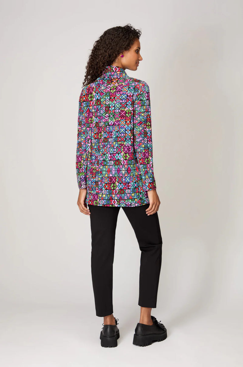 Peruvian Patchwork Jersey Top