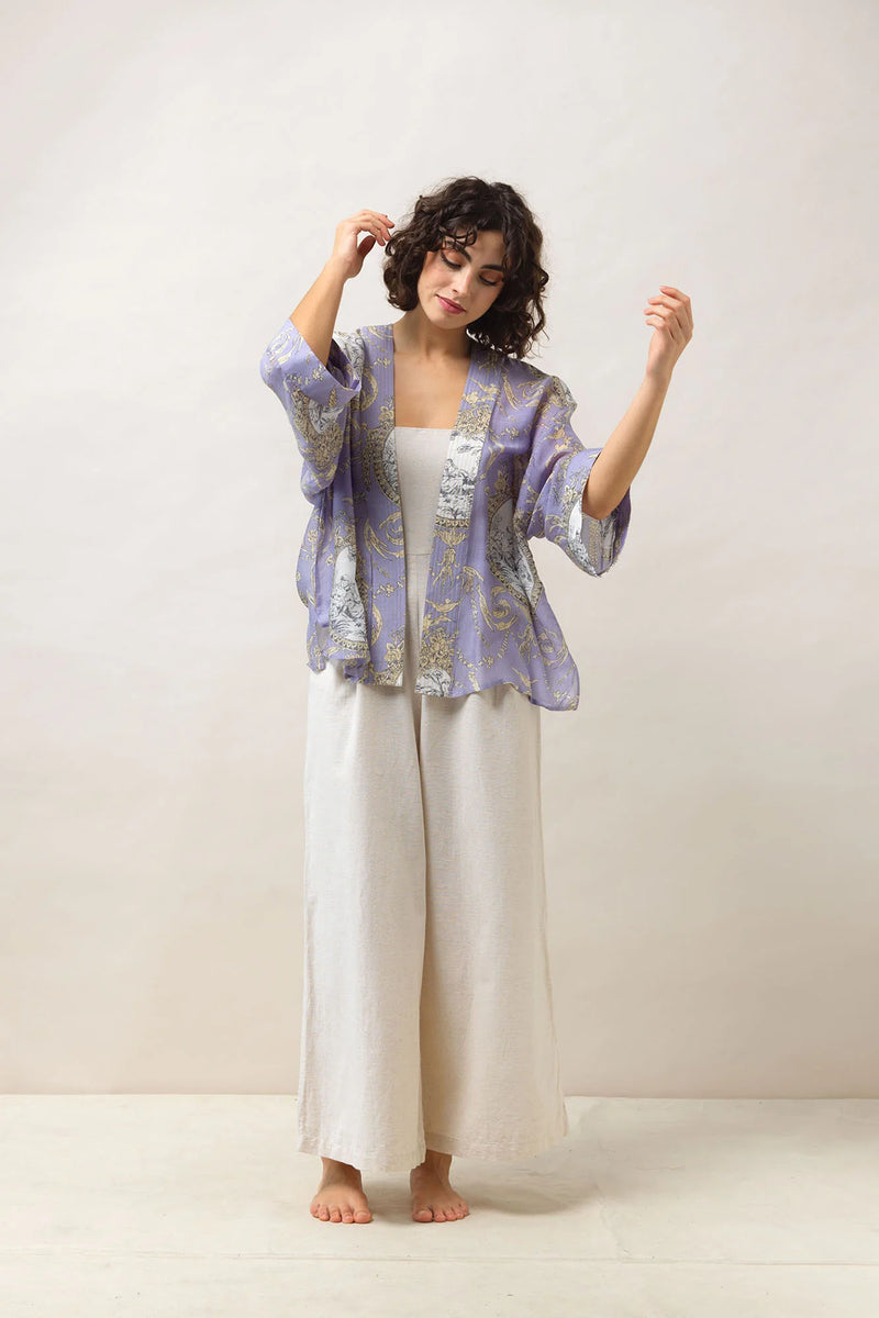 Valentine Lilac Kimono