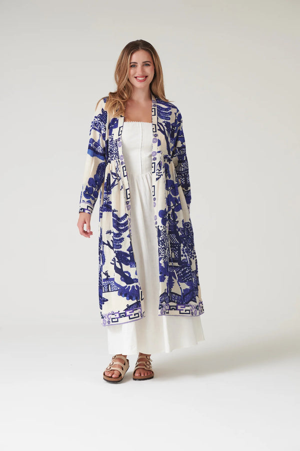 Giant Willow Blue Duster Coat