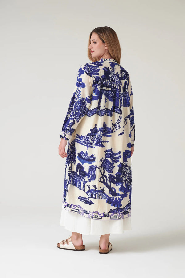 Giant Willow Blue Duster Coat