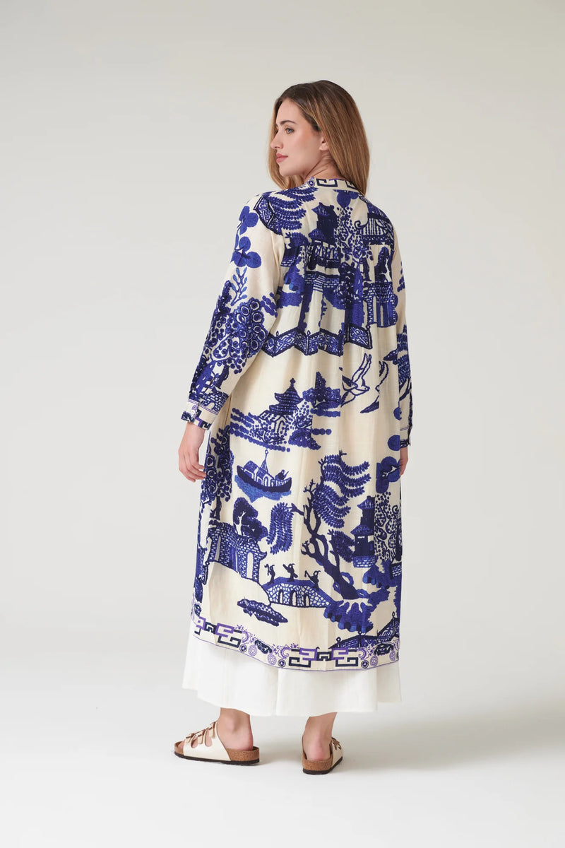 Giant Willow Blue Duster Coat