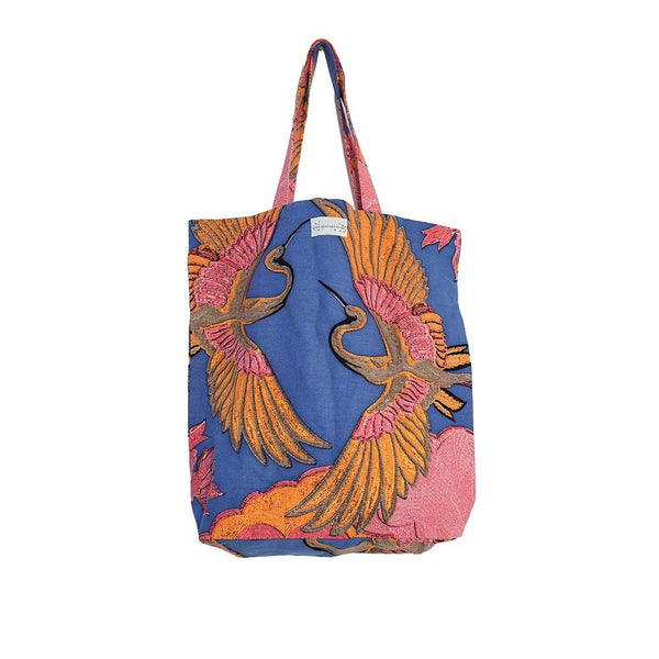 Crane Cobalt Canvas Bag