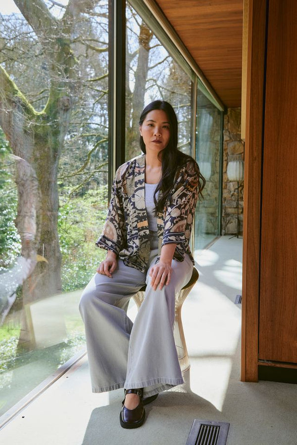 Susani Charcoal Kimono